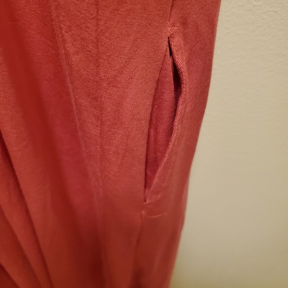 Shebird Terracotta Built In Bra Modal Jersey Tunic Tank Dress - Picture 3 of 6